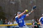 Softball vs Babson  Wheaton College Softball vs Babson College. - Photo by Keith Nordstrom : Wheaton, Softball, Babson, NEWMAC